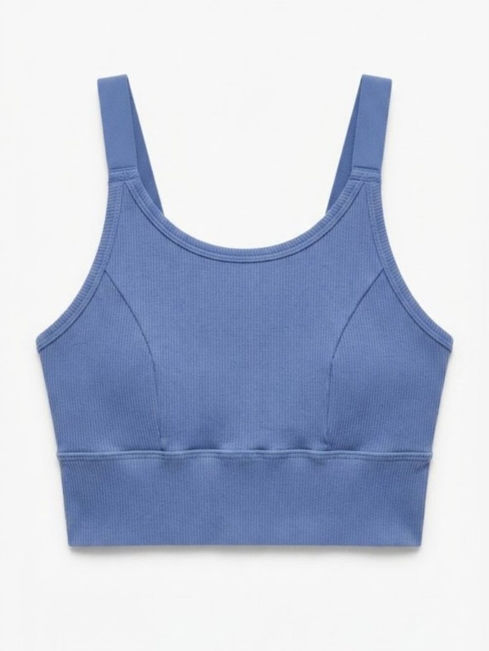 Aerie Ribbed Periwinkle Sports Bra